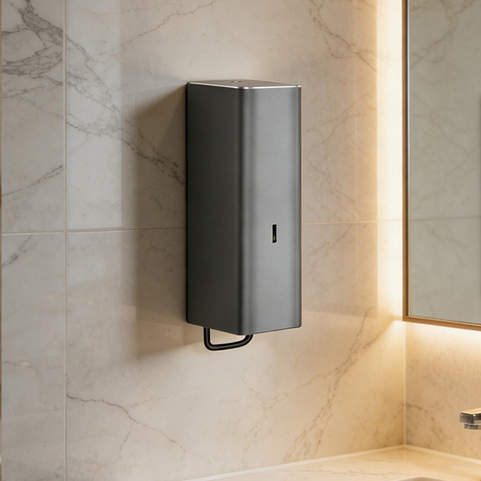 Home Bathroom Wall Soap Dispenser - Anahtarlı Kilitli Otel Sabunluk Duvara Monte
