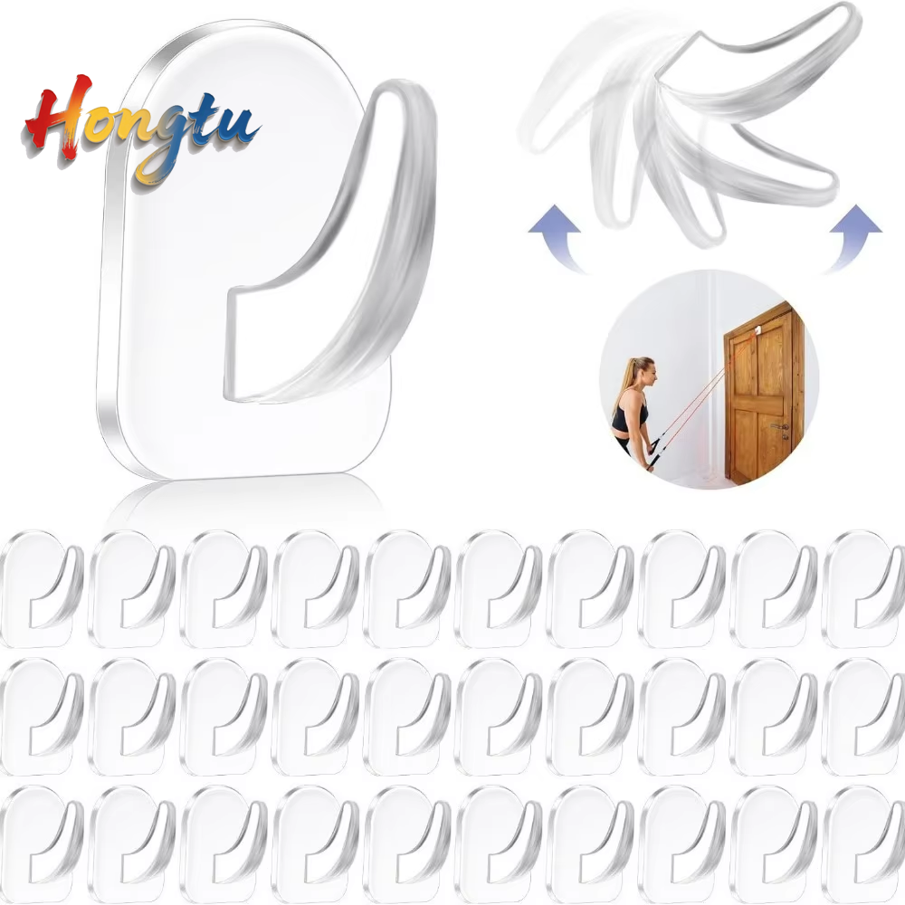 Home Bathroom Door - 10 parçalı basit mini yapışkan kancalar.