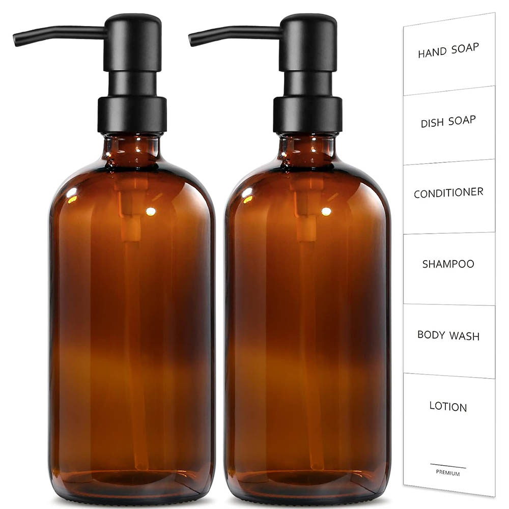 Zara Home Bathroom Accessories - Amber Cam Sabunluk, 2'li Paket 17oz