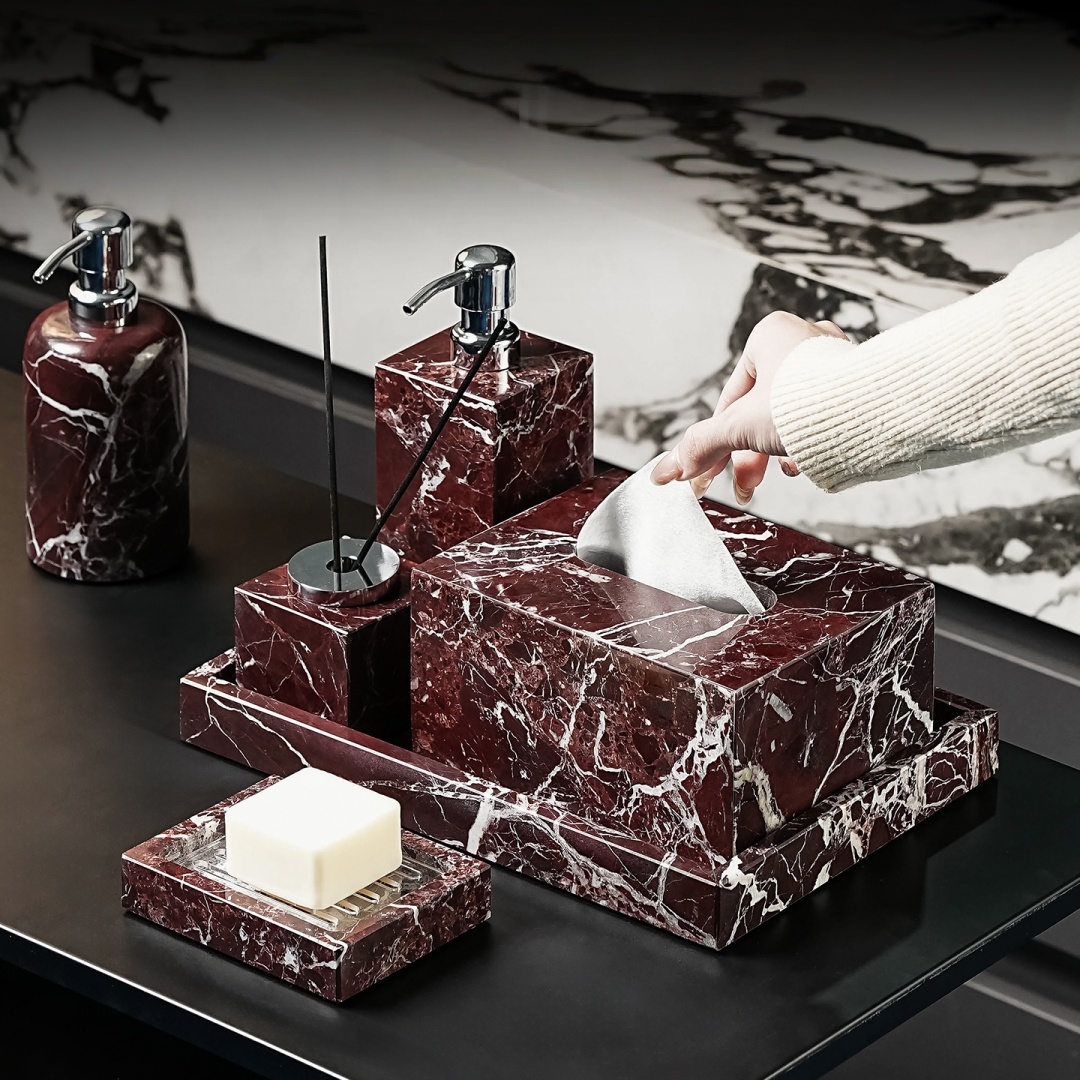 Lüks Doğal Mermer Rosa Levanto - Home Center Bathroom Accessories incelemesi ve fiyatı