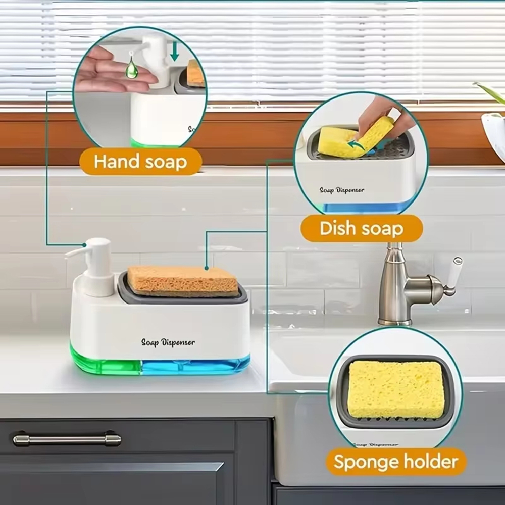 3'ü 1 Arada El ve Bulaşık Sabu - Soap Dispenser Pump incelemesi ve fiyatı